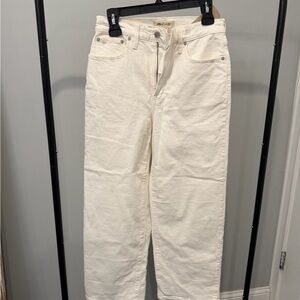 Madewell Cream High-Rise Jeans